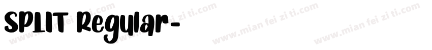 SPLIT Regular字体转换